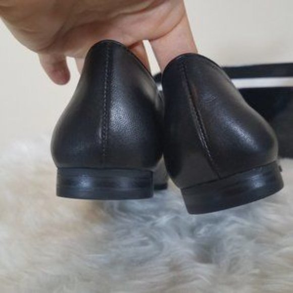 NWB Alfani black flats leather shoes size 7.5 - Picture 4 of 7